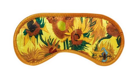 Van Gogh Sunflowers Pattern Breathable Cotton Eye Masks For Sleep Camping Travel