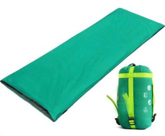 Sports Camping Hiking Outdoor Spring Single Sleeping Bags Accessories - Green