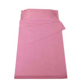 Cotton Travel And Camping Sheet Sleeping Bag Sleep Sack (Pink1)