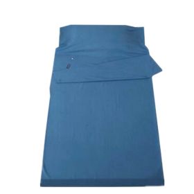 Cotton Travel And Camping Sheet Sleeping Bag Sleep Sack (Blue1)