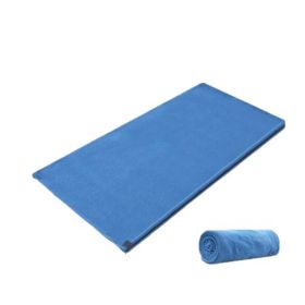 Warm Fleece Travel And Camping Sheet Sleeping Bag Sleep Sack (Blue)