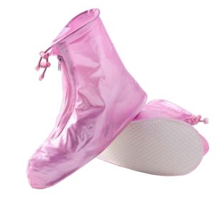 Hiking/Climbing/Camping/Skiing Shoes Gaiter Rain Shoes Cover- XL Pink