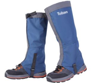 Waterproof Hiking/Climbing/Camping/Skiing Shoes Gaiters - M Navy