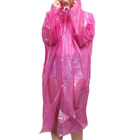 Plastic Raincoat Travel Camping Rainwear Emergency Waterproof Disposable 5 Pcs