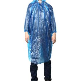 Plastic Raincoat Travel Camping Rainwear Disposable Emergency Waterproof 5 Pcs