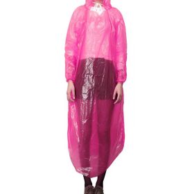 5 Pcs Raincoat Disposable Plastic Travel Camping Rainwear Emergency Waterproof