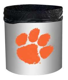 Clemson Collegiate Portable Outdoor Picnic Camping Tailgating Party Trash Bin Organizer Home Lawn Waste Cleaning Garage Storage Bag Garden Caddy