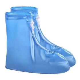 1pc Reusable Men And Women Rain Boots Cover Anti-Slip Wear-resistant Protective Cover Waterproof Layer (Color: B Blue, size: XS(32-34))